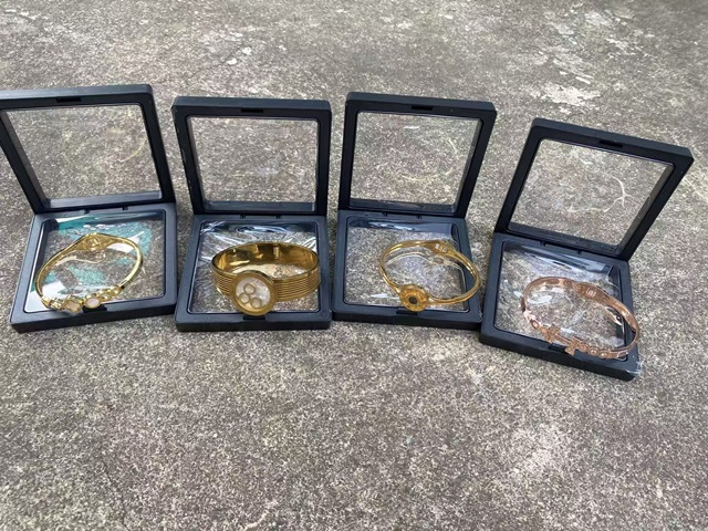 Ring display case front view